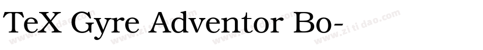 TeX Gyre Adventor Bo字体转换